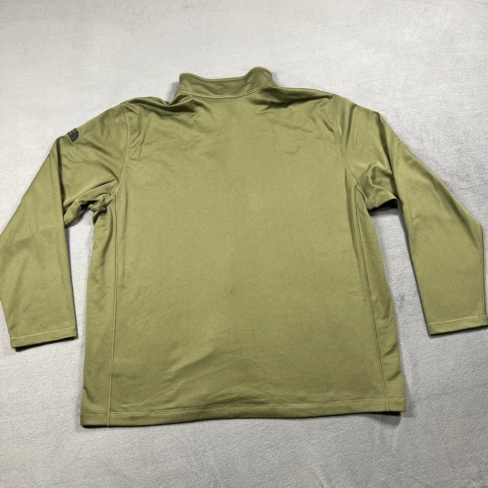 The North Face Shirt Mens 3XL Green‎ Tech 1/4 Zip Long Sleeve Pullover